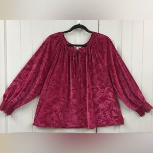 The Pioneer Woman Berry Floral Blouse size XLarge